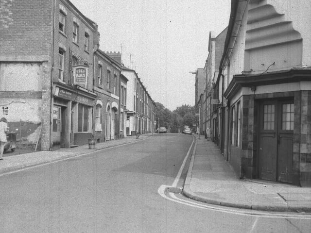 Top of Newland Northampton before demolition to make way for Grosvenor Centre