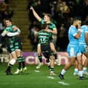 Saints celebrated a win against Sale Sharks (photo by David Rogers/Getty Images)