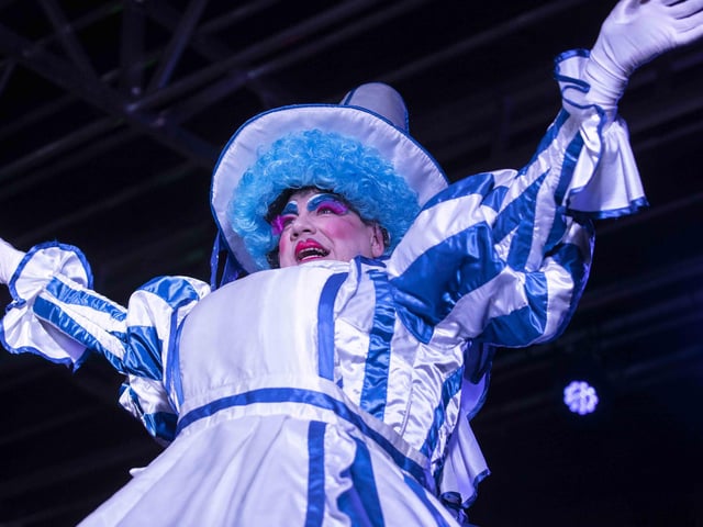 Panto stars, the town mayor, Santa and singer Billy Lockett joined the fun as Northampton switched on Christmas lights on Saturday (November 28).