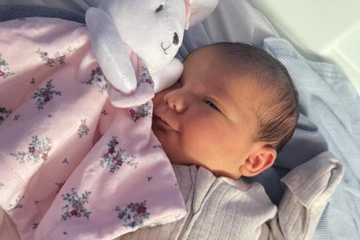 Bonnie Lyn born at 2.08pm on September 9 at Northampton General Hospital, weighing 7lbs 3oz.