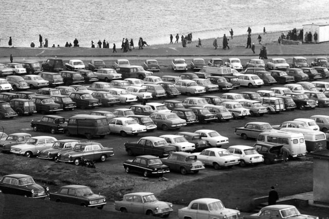 The car park on the north foreshore in 1970.