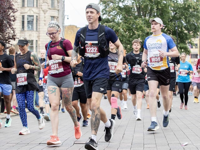 Hundreds of runners took part in the half marathon around the town on Sunday September 14.
