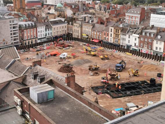 Multi-million pound redevelopment works to the Market Square