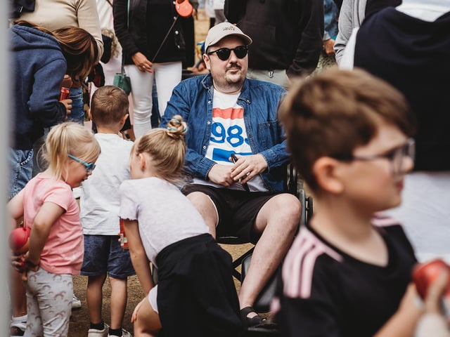 The family day of food, music and games was attended by nearly 700 members of the Northampton community, who wanted to show their continued support.