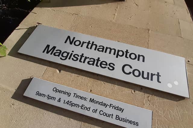 The 24-year-old appeared at Northampton Magistrates' Court.