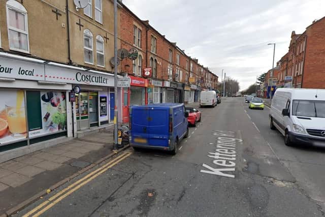 The incident happened near Costcutter in Kettering Road.