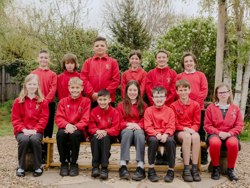 Year 6 leavers at Croughton All Saints CE Primary School.