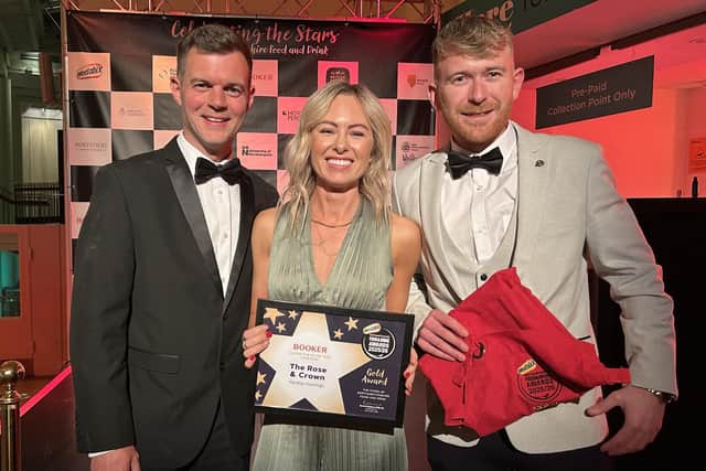 The team were over the moon to be named ‘gastro pub of the year’ at last week’s Weetabix Northamptonshire Food & Drink Awards 2025/26.