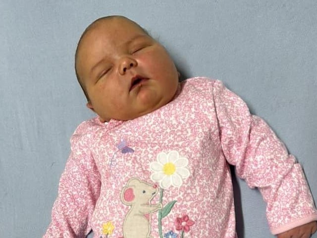 Pixy Dust born at 5.49am on November 27 at Northampton General Hospital, weighing, 14lbs 8oz.