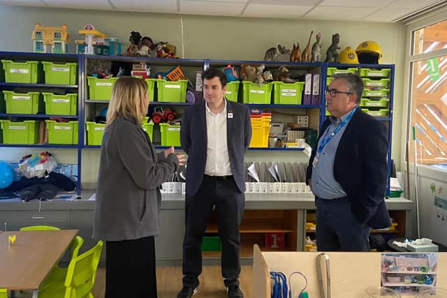 Mike Reader MP visiting a local school in Northampton