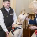 Her Majesty The Queen with Bio Detection Dog, Storm
