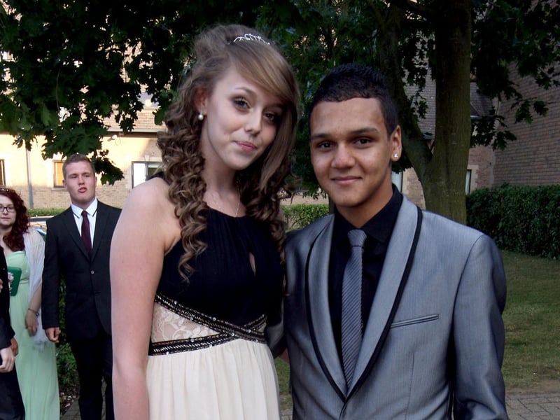 Northampton Academy pupils at prom in 2013.