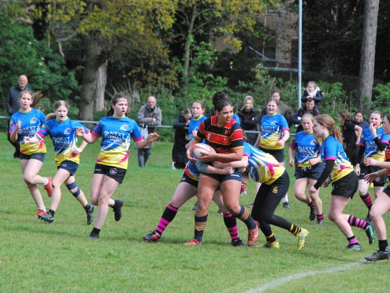 U14 girls rugby finals day