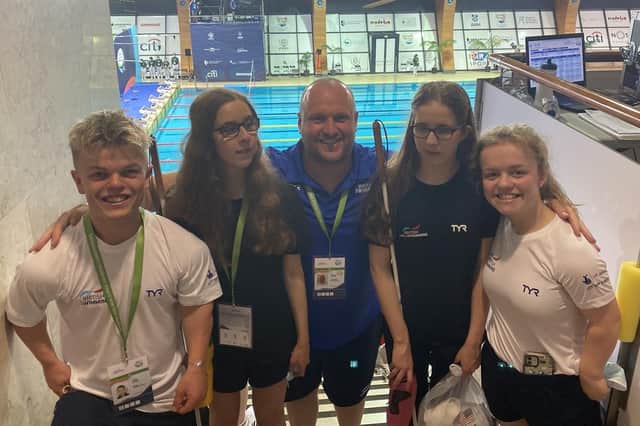 The Northampton Swimming Club contingent pictured at the World Championships