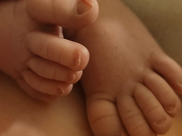 Nicole born on February 14, 3.11pm at Northampton General Hospital, weighing 7lbs 70zs.
