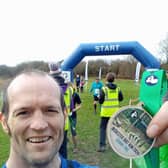 Tony completes Irchester Mud Run while training for London Marathon.