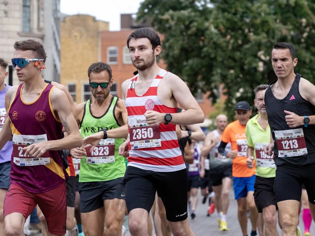 Hundreds of runners took part in the half marathon around the town on Sunday September 14.