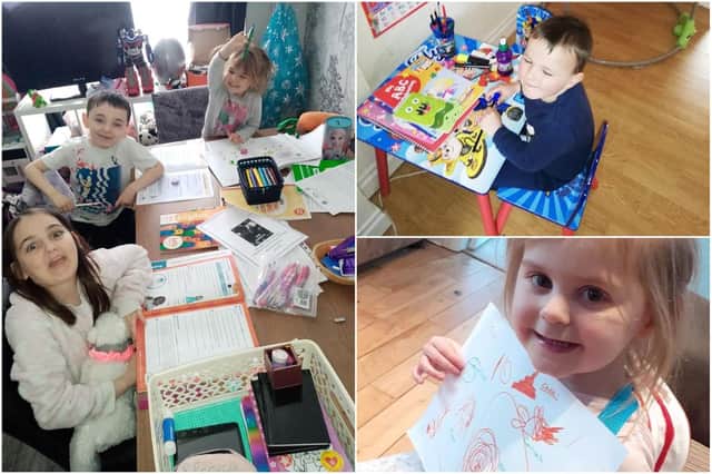 Just some of the pictures you sent us here at the Hartlepool Mail of pupils hard at work during their enforced break from school.