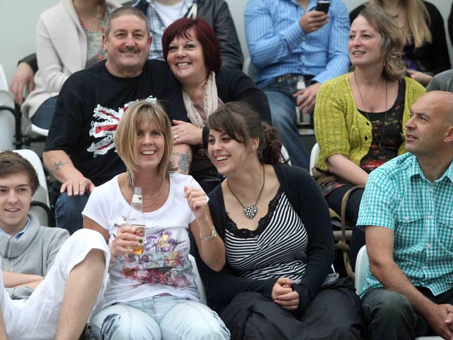 Elton John at Northamptonshire County Cricket Club.