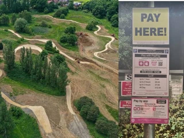 Northampton Bike Park parking fees have been questioned by councillor Julie Davenport
