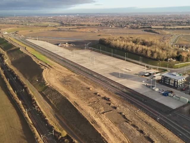 Here's what the rail freight interchange development at Junction 15 looks like at the moment.