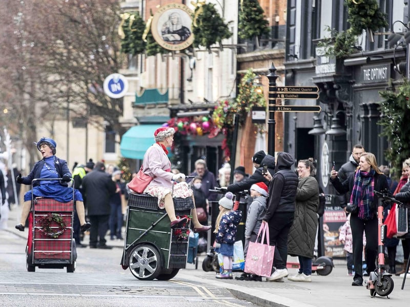 St Giles’ Street was closed to traffic to allow shoppers to walk freely down the road, which created a welcoming, community feel.