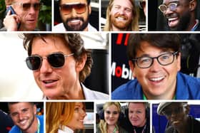 Celebs from stage, screen and sport flocked to Silverstone for the British GP