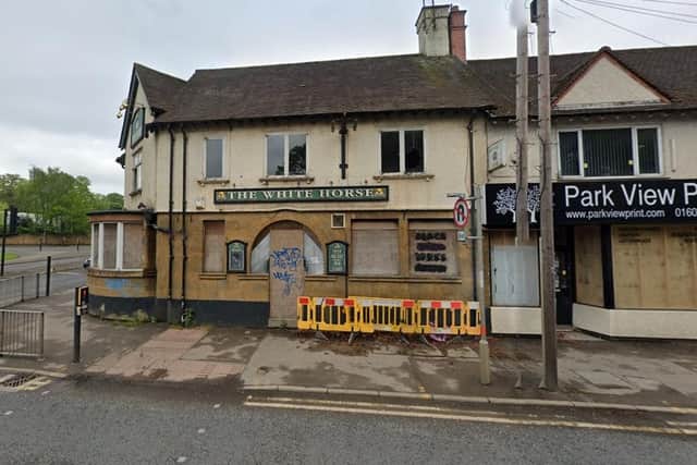 The White Horse pub in Harborough Road has been closed since 2009