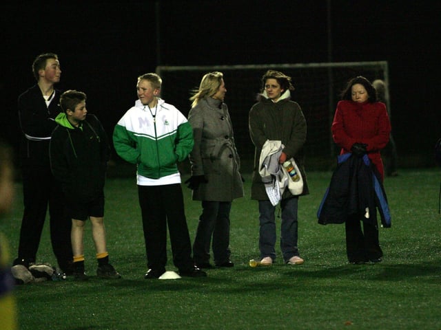 Hunsbury v Sunnyside - parents watching from the sidelines