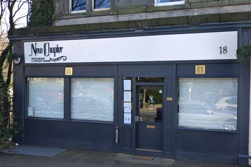 Food at New Chapter has been called "heavenly" and "outstanding" by customers. This "extremely friendly" family-run restaurant in Eyre Place, Canonmills, offers modern dishes which mix European influences with Scottish produce.