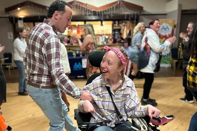 Daniel and Becky at line dancing