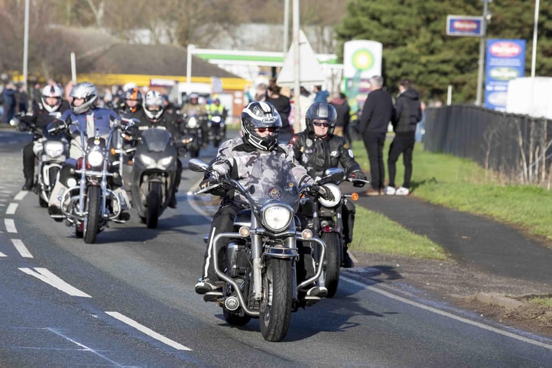 Motorcyclists raise money for the Air Ambulance service at the annual Chilly Willy charity event in Northamptonshire.