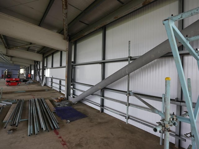The back of the stand