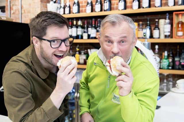 Richard Clinton, chief executive at Delapré Abbey, and Crispin Slee