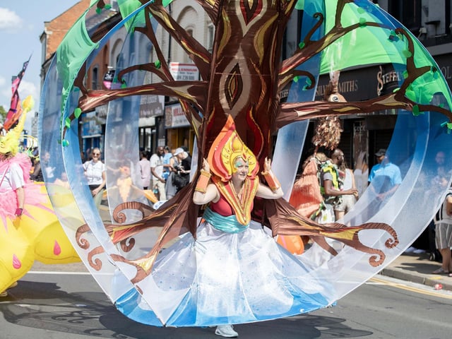 An explosion of joyous colour took over Northampton during the carnival on Saturday June 14.