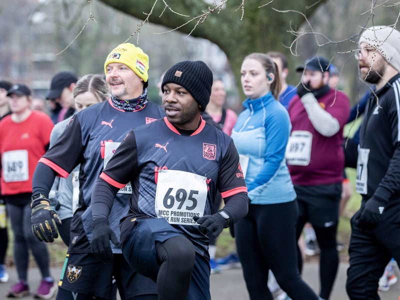 Runners braved the cold on Sunday January 12 to take on the charity race at The Racecourse.