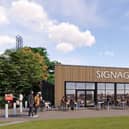 An artist's impression of the new building extension