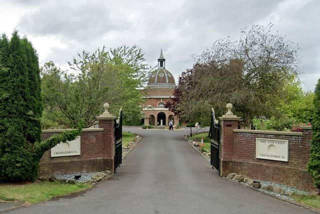 The funeral took place at Counties Crematorium in Towcester Road, Milton Malsor