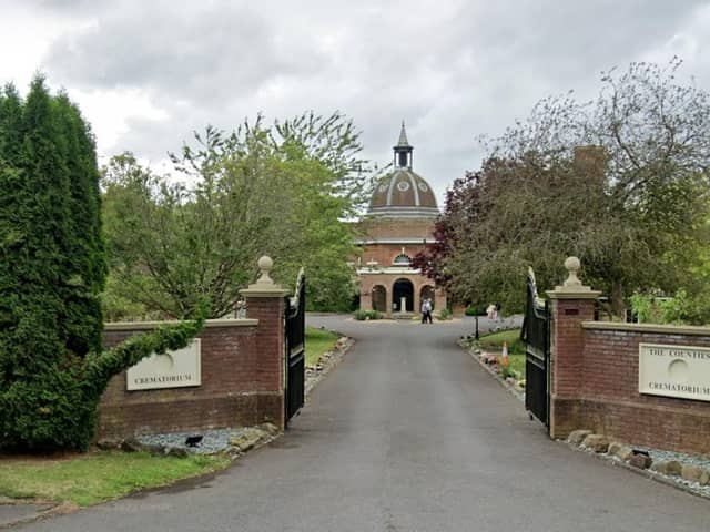 The funeral took place at Counties Crematorium in Towcester Road, Milton Malsor