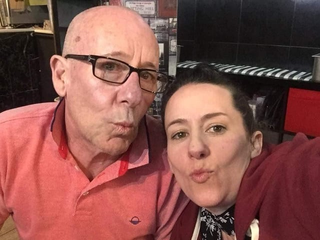 Dave Wellman pictured with his daughter, Kelly.