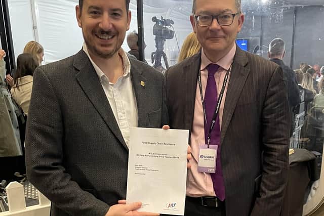 Mike Reader MP with Rod Addy, Director General of the Provision Trade Federation
