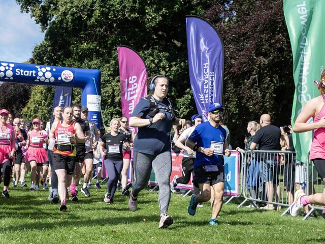 Walkers, runners and joggers completed two laps of Abington Park for the 10k Race for Life on Sunday (July 14).