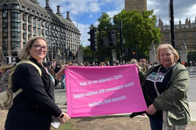 Northants group Send Mummas attended the rally outside parliament on Monday, September 15. Credit: Emma Briggs