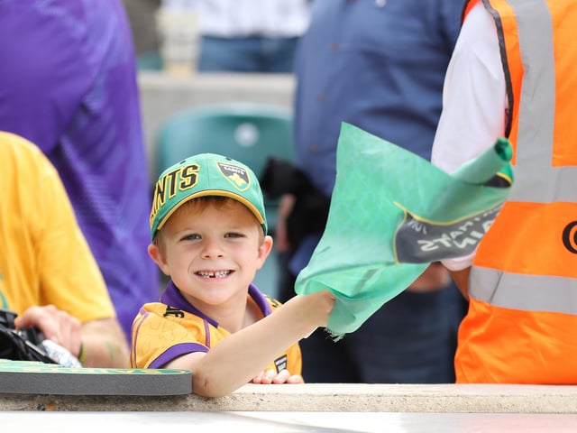 Saints fans at Twickenham on Saturday June 20
