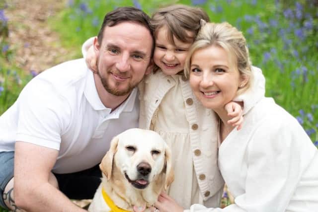 Victoria and Joseph Skinner with daughter Isla
