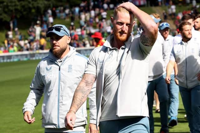 England coach Brendon McCullum and captain Ben Stokes