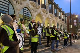 Local Residents held a peaceful protest at Northampton Guildhall