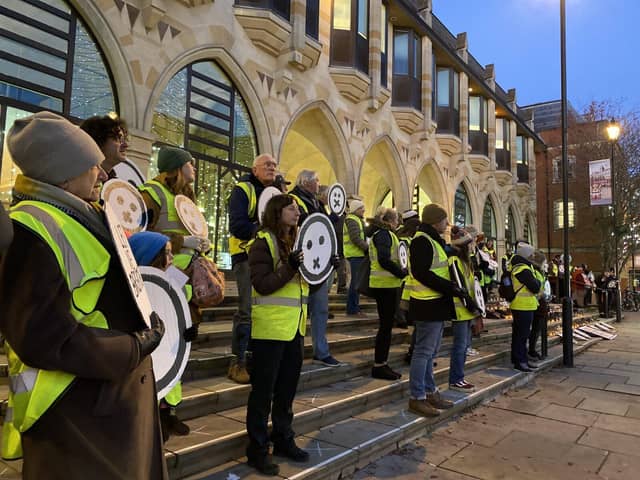 Local Residents held a peaceful protest at Northampton Guildhall