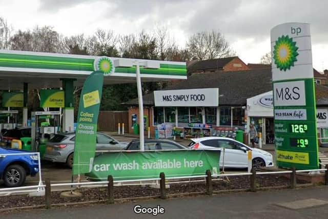 Brittain admitted going shoplifting at the Harborough Road garage in Northampton 15 times between March and June