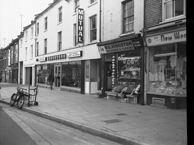 A row of shops in Wellingborough Road, Northampton, date unknown